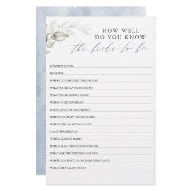 How Well Do You Know The Bride To Be Bridal Shower