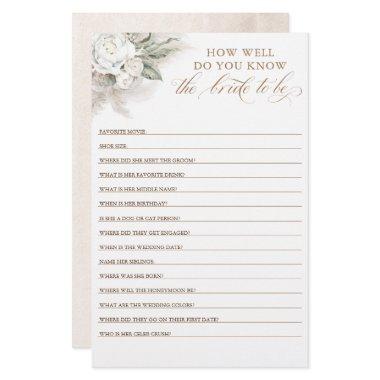 How Well Do You Know The Bride To Be