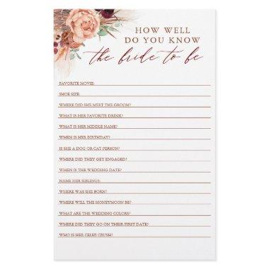 How Well Do You Know The Bride To Be