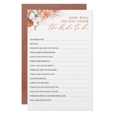 How Well Do You Know The Bride To Be