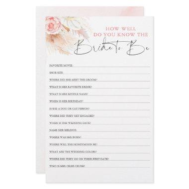 How Well Do You Know The Bride To Be