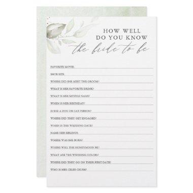 How Well Do You Know The Bride To Be Bridal Shower