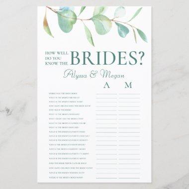 How Well Do You Know The Brides Eucalyptus LGBT