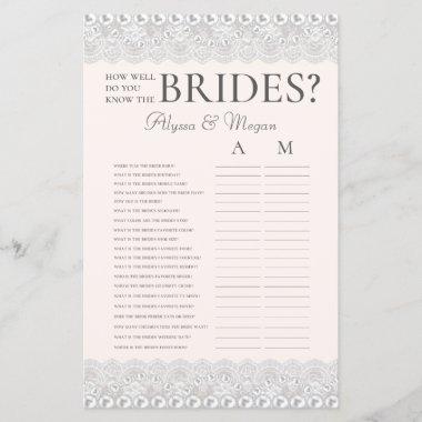 How Well Do You Know The Brides Vintage Lace LGBTQ