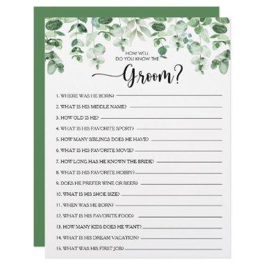 How Well Do You Know the Groom Bridal Shower Game