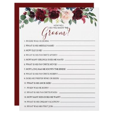 How Well Do You Know the Groom  Game