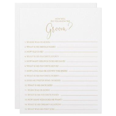 How Well Do You Know the Groom  Game