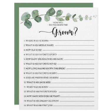 How Well Do You Know the Groom  Game