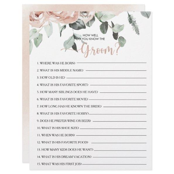 How Well Do You Know the Groom  Game