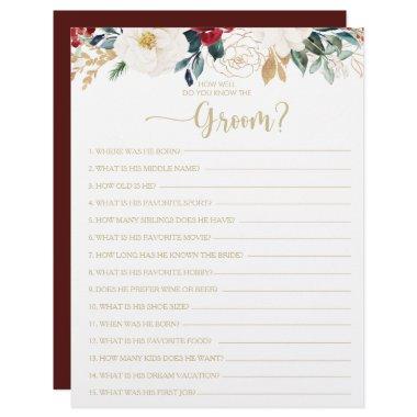 How Well Do You Know the Groom  Game
