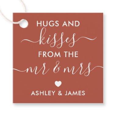 Hugs and Kisses from the Mr and Mrs Terracotta Favor Tags