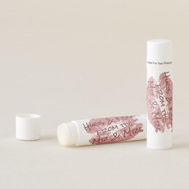 Hugs and Kisses | Mr and Mrs | Wedding Favor Lip Balm