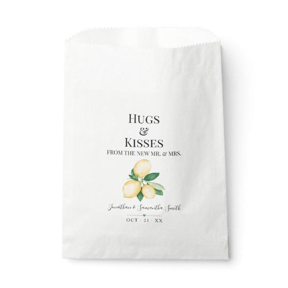 Hugs & Kisses from new Mrs Lemons  Favor Bag