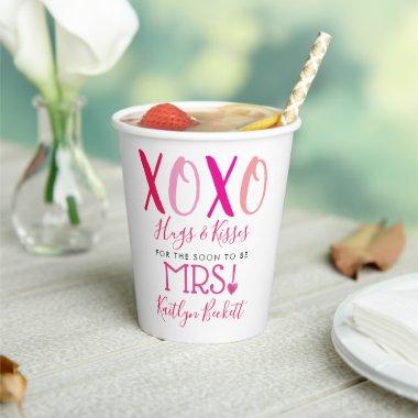 Hugs & Kisses (XOXO) Valentine's Day Bridal Shower Paper Cups