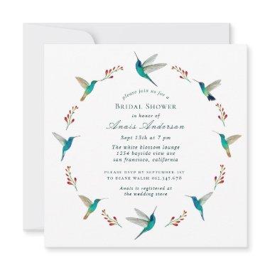 Hummingbird Bridal Shower Announcement