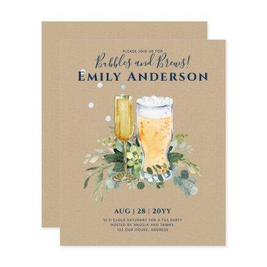 Humor Bubbles n Brews Beer Champers