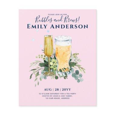 Humor Bubbles n Brews Beer Champers  Flyer