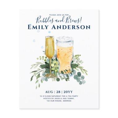 Humor Bubbles n Brews Beer Champers  Flyer