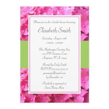 Hydrangea Border Pink Green