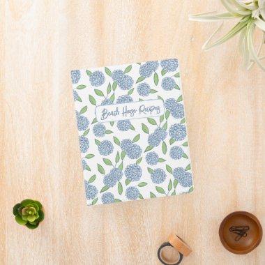 Hydrangea Coastal Beach House  Gift Mini Binder