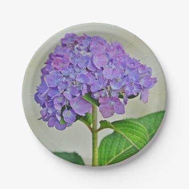 Hydrangea Paper Plate