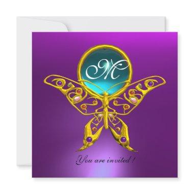 HYPER BUTTERFLY MONOGRAM,purple, blue,aquamarine