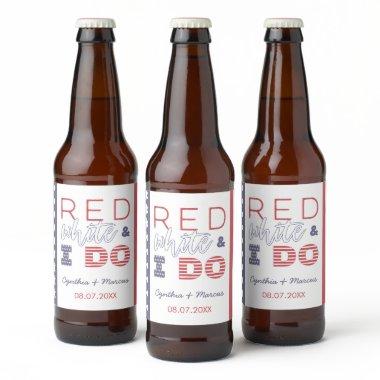 I Do BBQ Backyard Cookout Rehearsal Dinner Beer Bottle Label