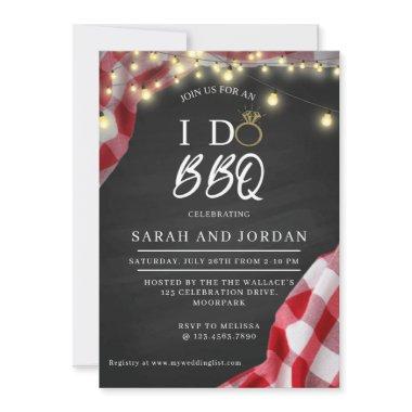 I do BBQ, BBQ Party, BBQ rehearsal, ENGAGEMENT Invitations