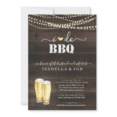 I Do BBQ Beer Couples Wedding Shower Engagement