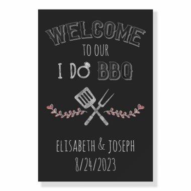 I Do BBQ Bridal Shower Engagement Party Welcome Foam Board