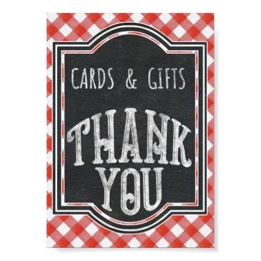 I Do BBQ Couple's Coed Engagement Party Gift Table Poster