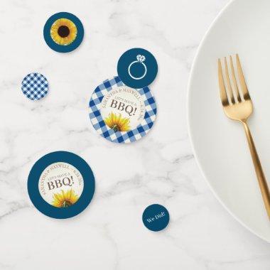 I Do BBQ Engagement  Confetti