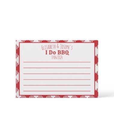 I Do BBQ Party Blank Activity, Answer & Address Note
