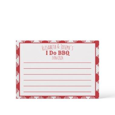 I Do BBQ Party Blank Activity, Answer & Address Note Invitations