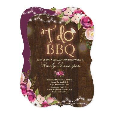 I Do BBQ Rustic  Florals
