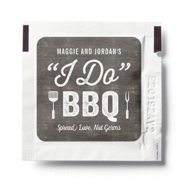 I Do BBQ Wedding Engagement  Favors Hand Sanitizer Packet
