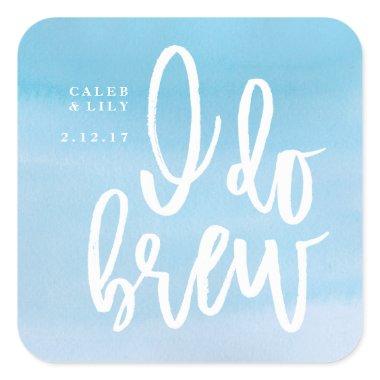I Do Brew Beer Label, Wedding Bottle Label