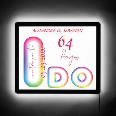 I Do Countdown Wedding Date,  Gift LED Sign