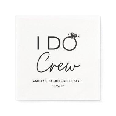 I Do Crew Bridal Party Bachelorette Party Favors Napkins