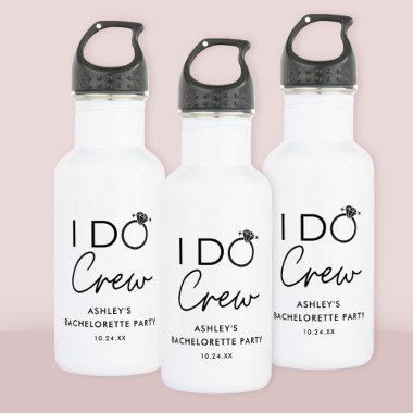 I Do Crew Bridal Party Bachelorette Party Favors Stainless Steel Water Bottle