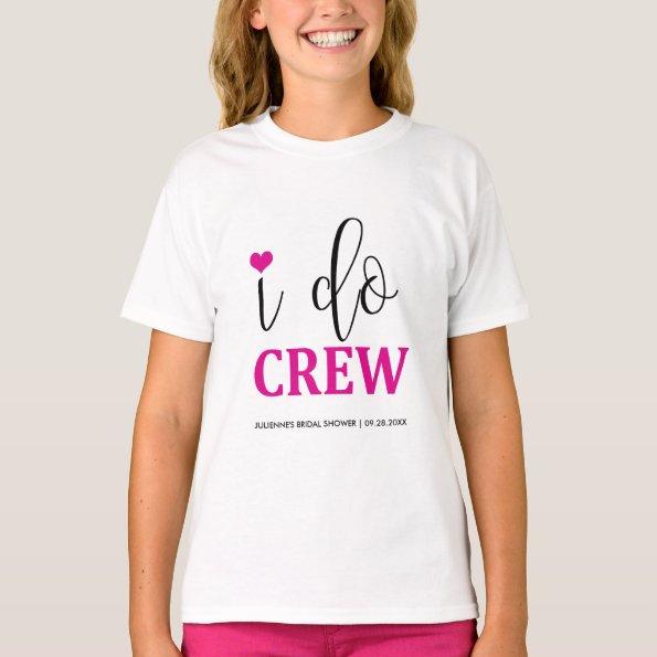 I do Crew Hot Pink Bridal Shirt for Flower Girl
