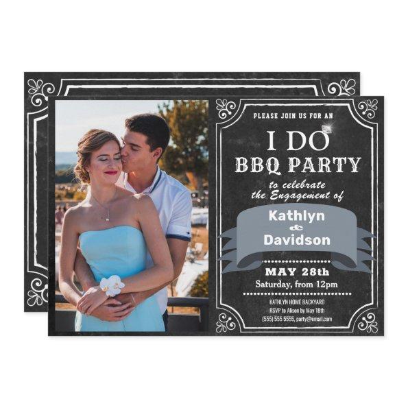 I DO Engagement Chalkboard BBQ Party