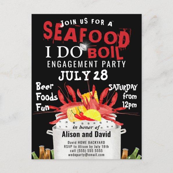 I DO Engagement Seafood Party Invitation PostInvitations