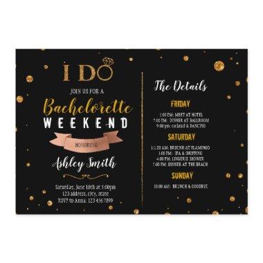 I DO Theme Bachelorette Itinerary