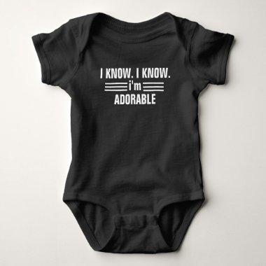 I Know - Baby Jersey Bodysuit