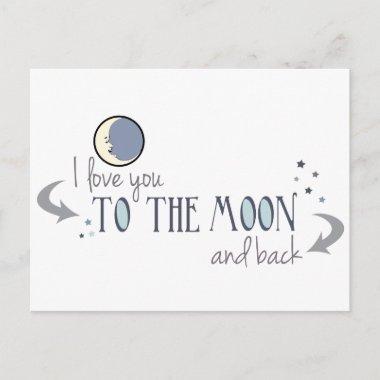 I Love You to the Moon and Back PostInvitations