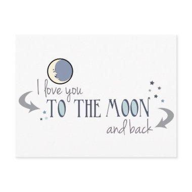 I Love You to the Moon and Back PostInvitations