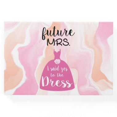 I said yes to this dress bride Bridal Shower Guest Book