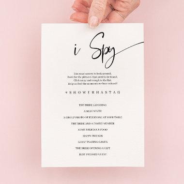 I spy Wedding or Bridal Shower Game Invitations