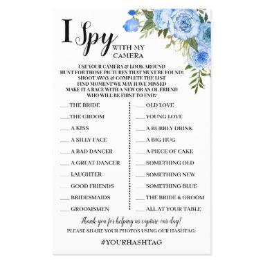 I Spy Wedding Reception Blue Flowers Game  Flyer